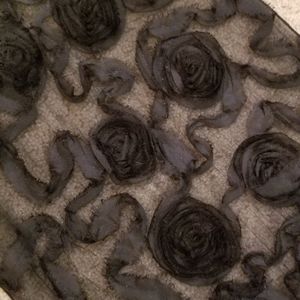 Krazy Kat black rosette scarf